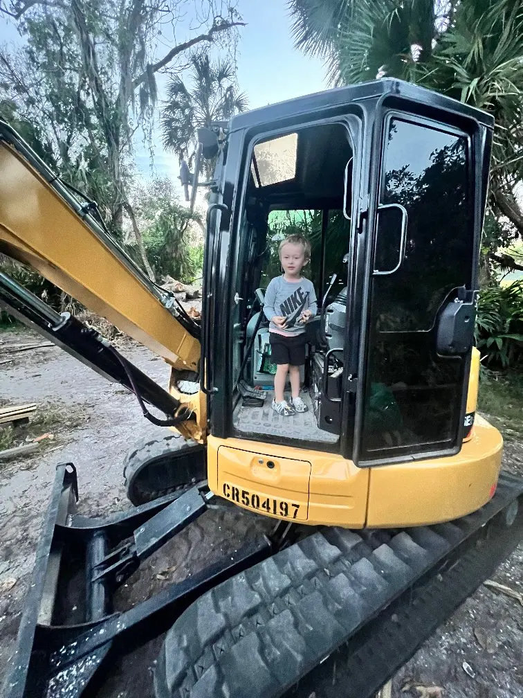 Excavator job progress in Palmetto FL