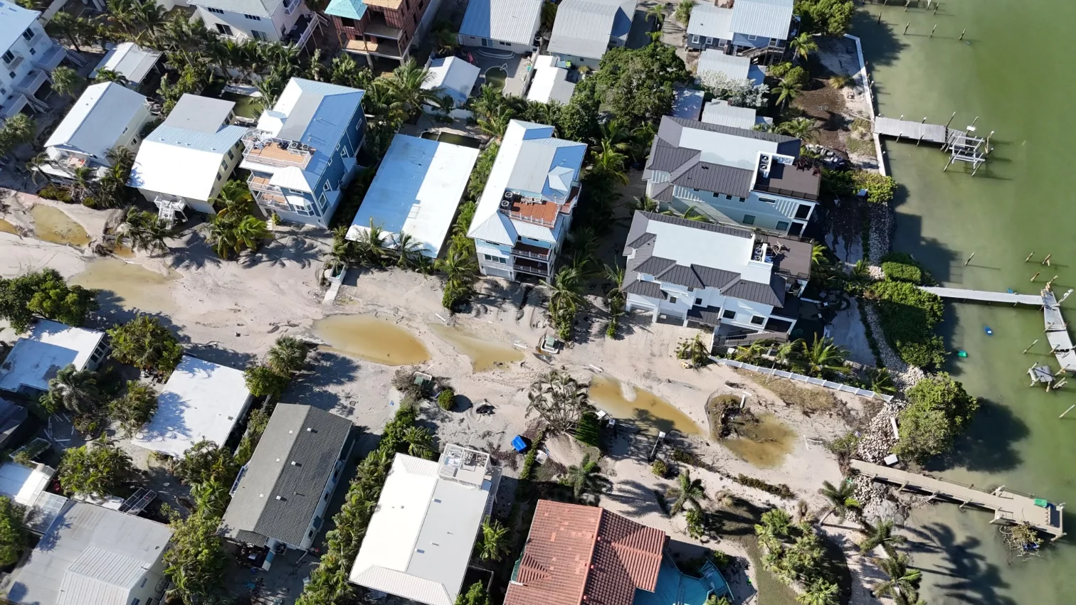 Erosion of Sand after Major Hurricane Anna Maria Island